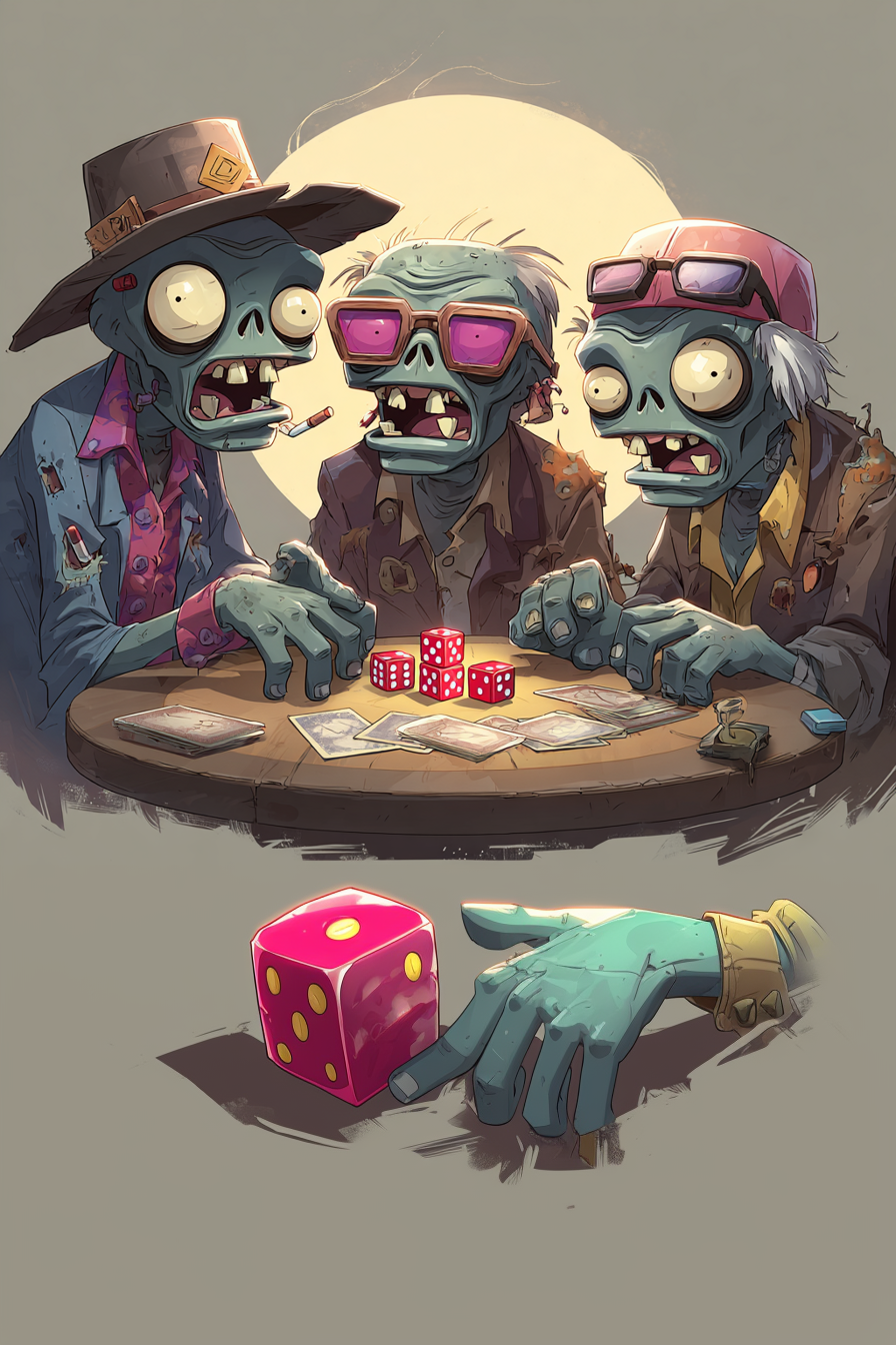 Dice Playing Zombies